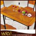 radiant wood veneer dining table and chair wooden dining table set DS-0855